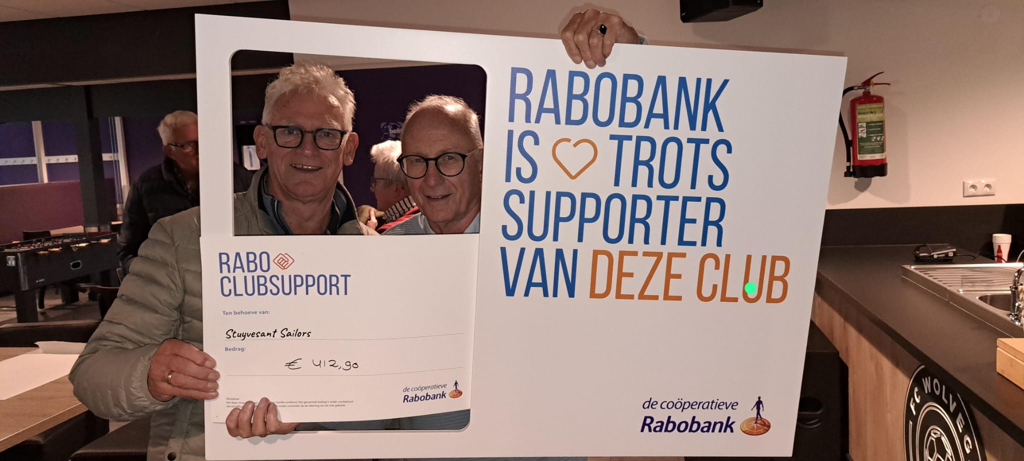 Uitslag Rabobank Clubsupport 3 oktober 2025